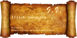 Illich Veronika névjegykártya